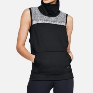 Under Armour Women's Black Sleeveless pull over cold weather medium